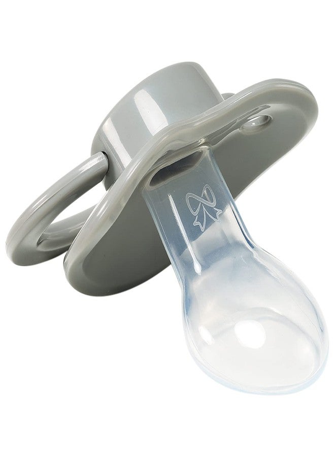 CutiePlusU Adult Sized Pacifier Large Shield Gray 3 Pack - Image 5